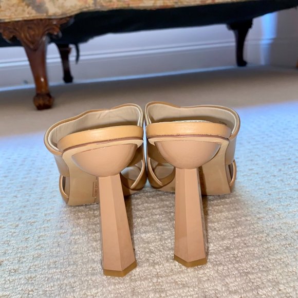 Vince Camuto Averessa Wrapped Heel Peep-Toe Mule - Picture 2 of 3